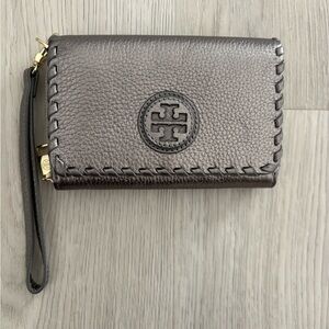Tory Burch Dark Silver Wallet